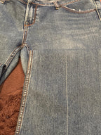 eVie Authentic Jeanswear Wide Leg Cropped Jeans - Size S / L