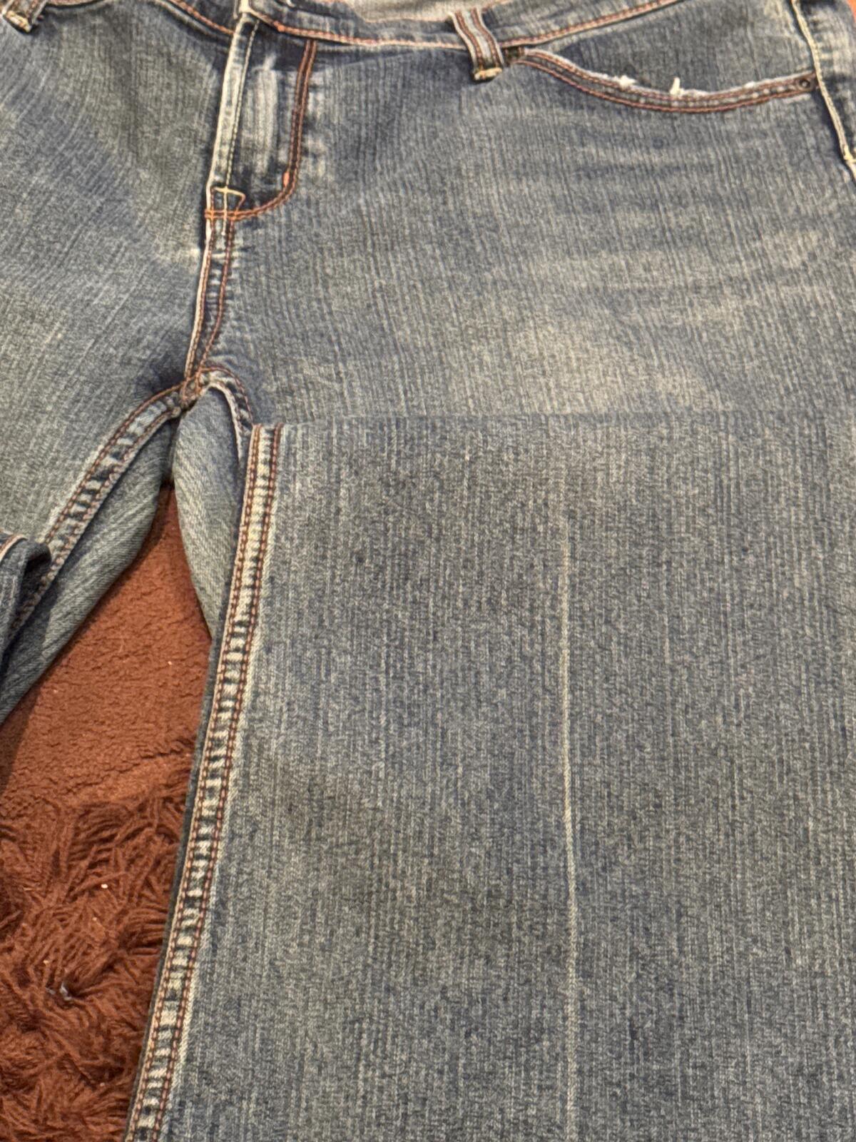 eVie Authentic Jeanswear Wide Leg Cropped Jeans - Size S / L