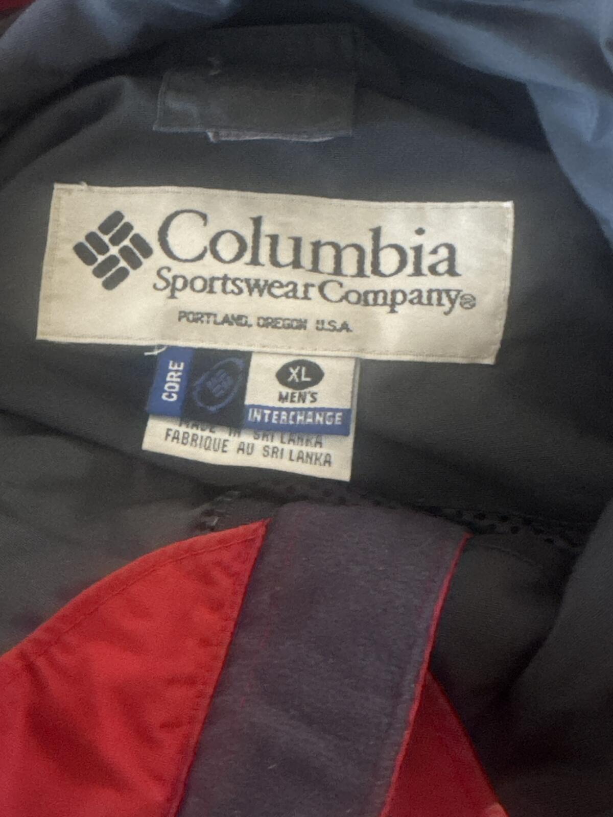 Columbia Sportswear Company Men's XL Interchange Jacket