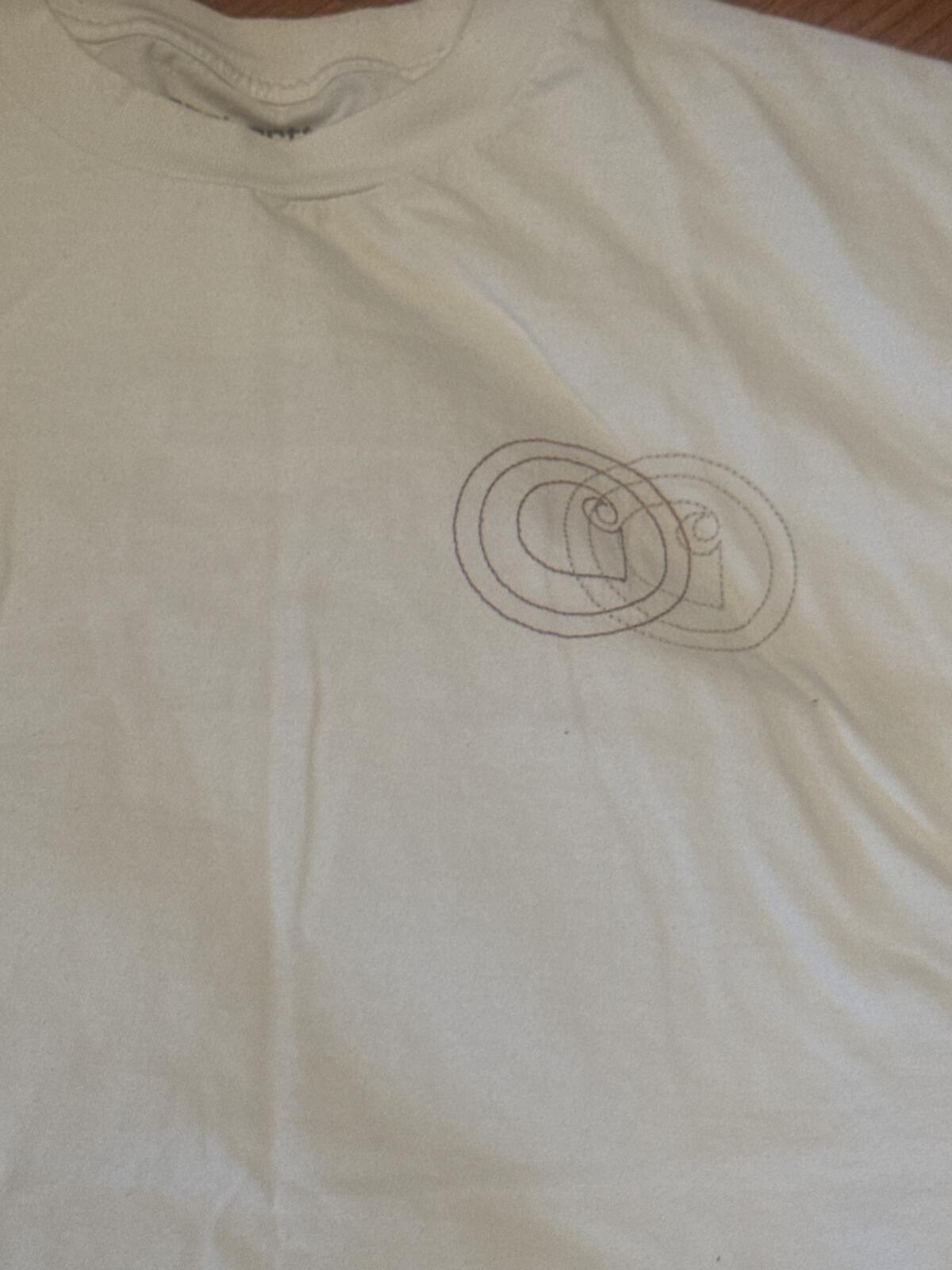 Carhartt Work In Progress White Graphic T-Shirt Medium