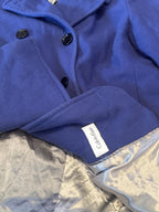Calvin Klein Blue Double-Breasted Coat