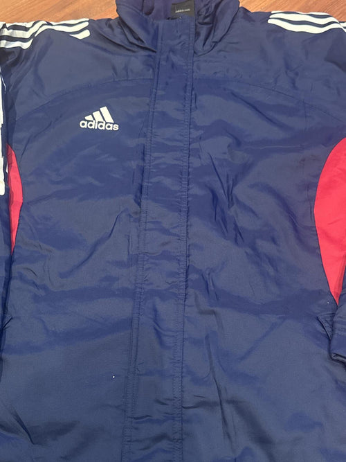 Adidas Navy Red Full Zip Training Jacket / Sports Top Size M - detail image 2