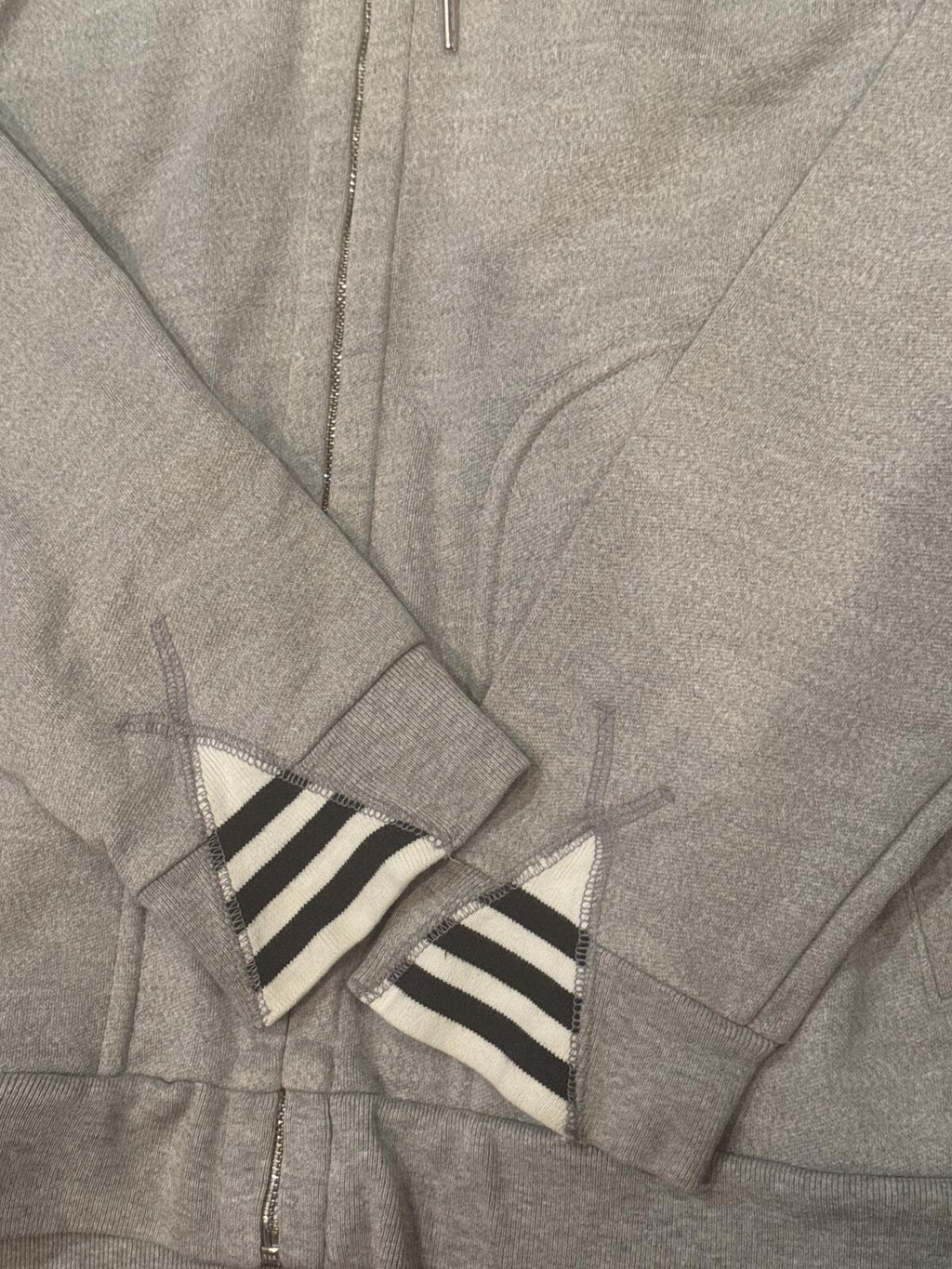 adidas Originals Grey Full Zip Hoodie Size S