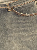 eVie Authentic Jeanswear Wide Leg Cropped Jeans - Size S / L