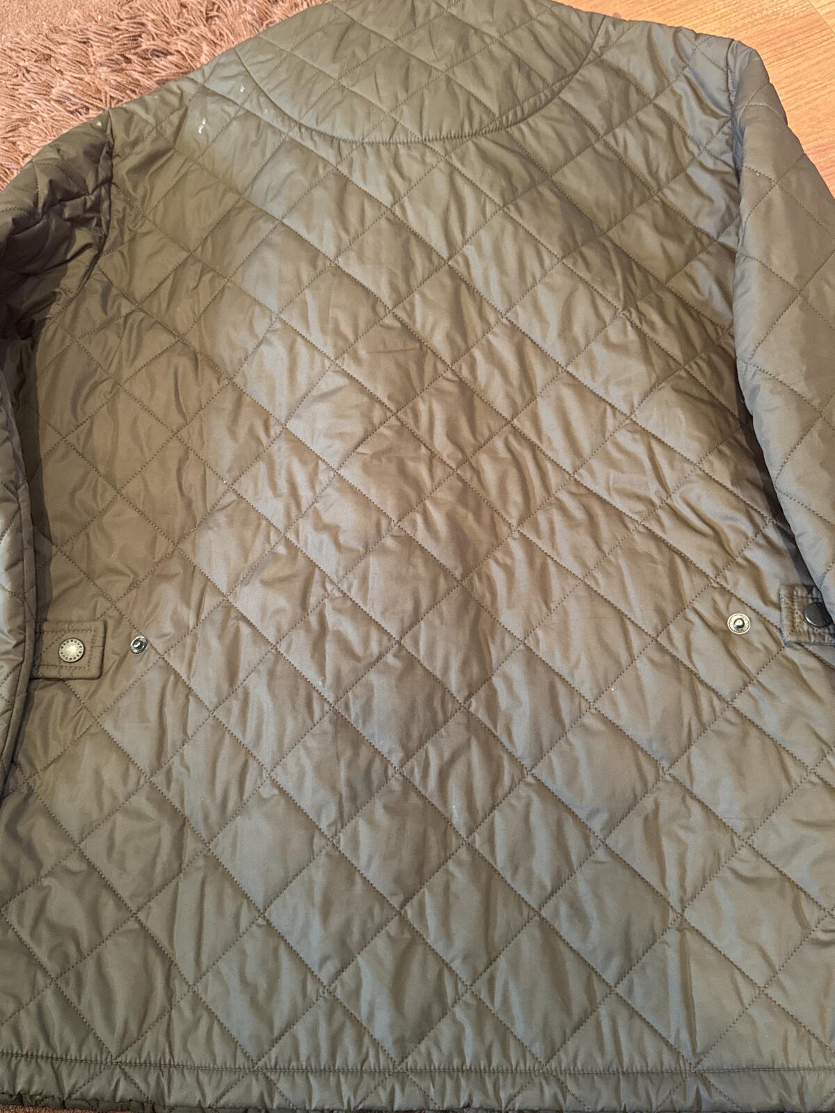 Barbour Quilted Snap Front Jacket Size S