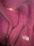 The North Face Purple Full Zip Fleece Jacket with Chest Zip,