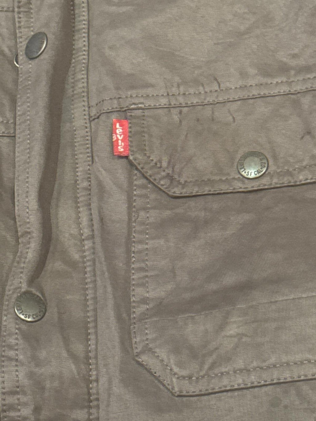 Levi's Brown Utility Field Jacket with Chest Pockets