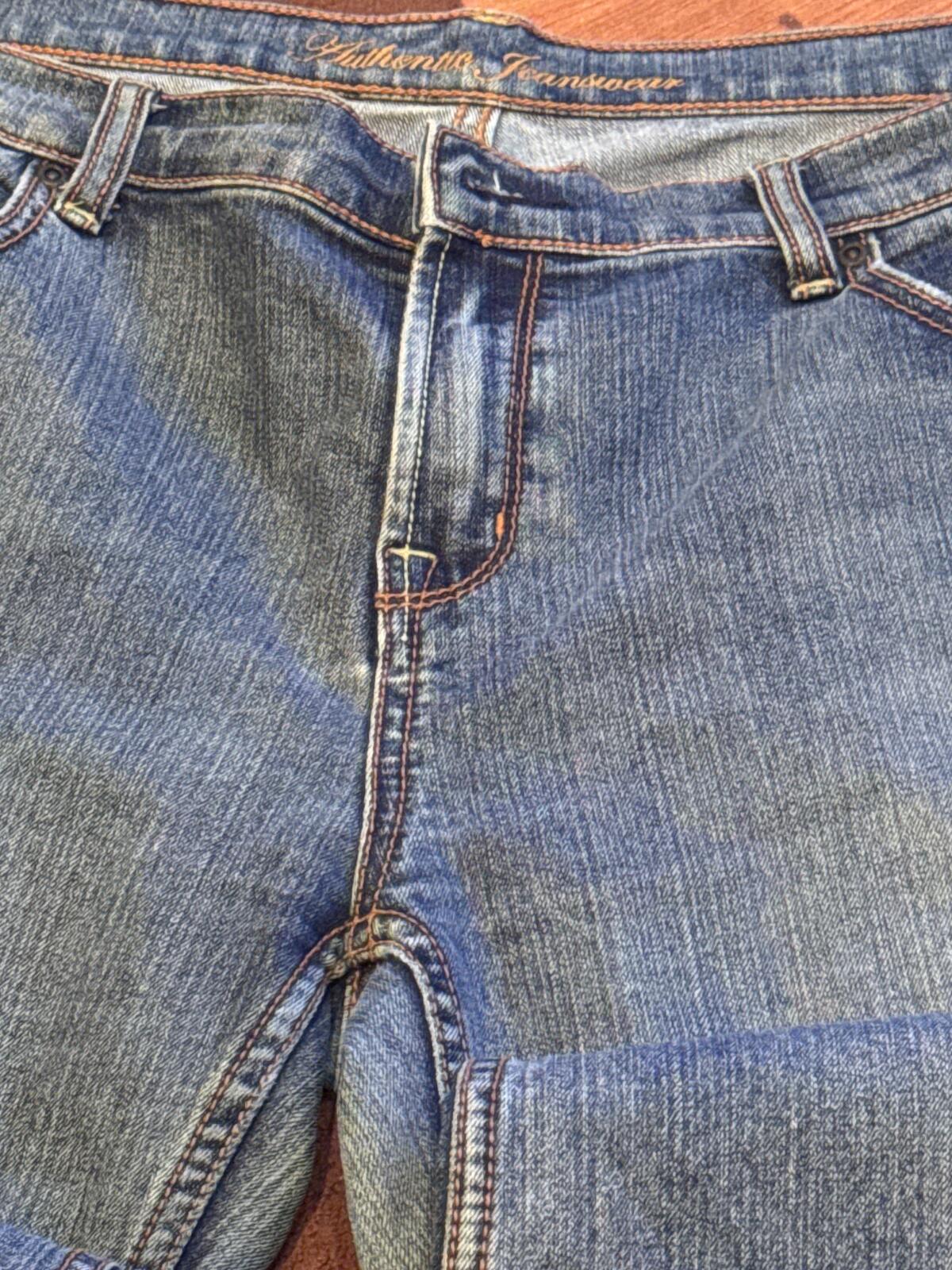 eVie Authentic Jeanswear Wide Leg Cropped Jeans - Size S / L