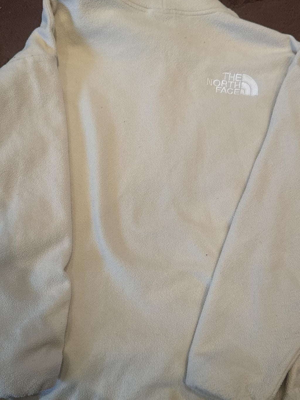 The North Face Women's Cream Fleece Pullover Mock Neck Sweat