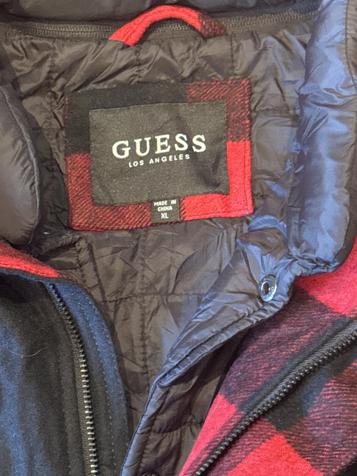 GUESS Los Angeles Men's Black Utility Field Jacket Size XL
