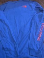 The North Face Blue Long Sleeve Graphic T-Shirt Size S