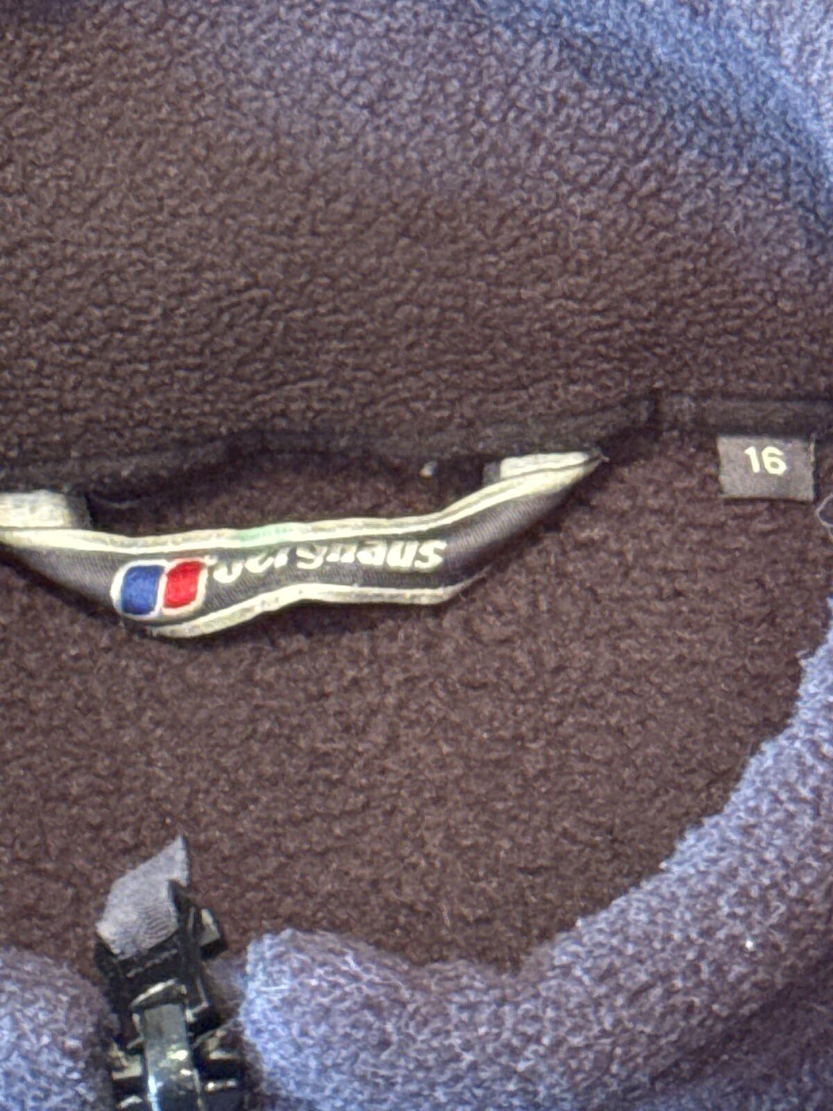 Berghaus Navy Full Zip Fleece Jacket Size 16
