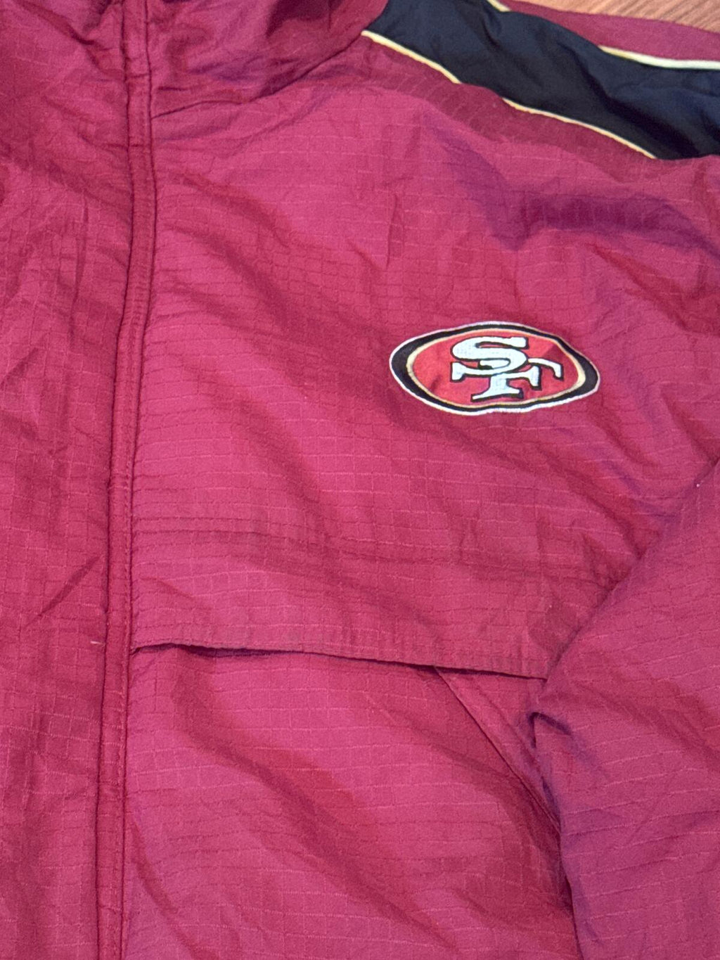 Puma NFL San Francisco 49ers Hooded Jacket Red/Black Size 2X