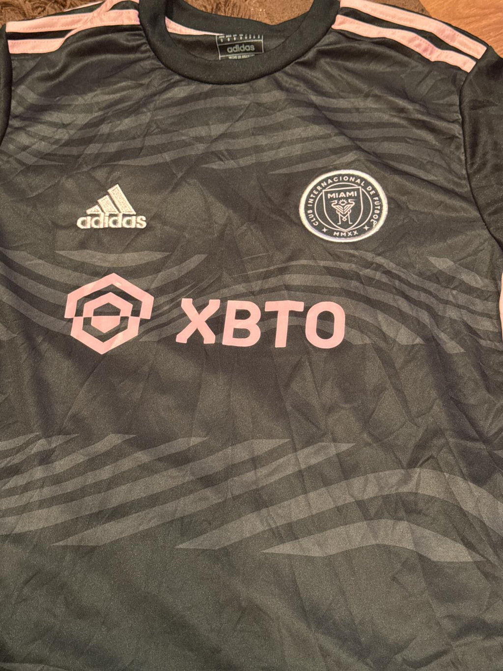 adidas Inter Miami CF Lionel Messi #10 Black/Pink Away Shirt