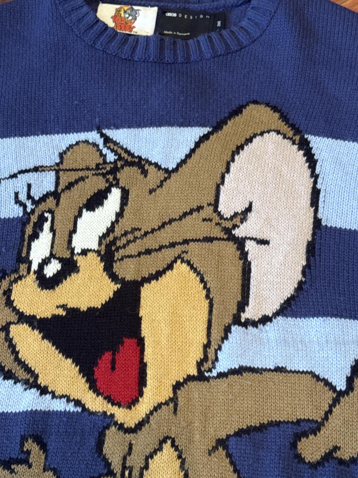 Tom and Jerry Striped Knitted Jumper
