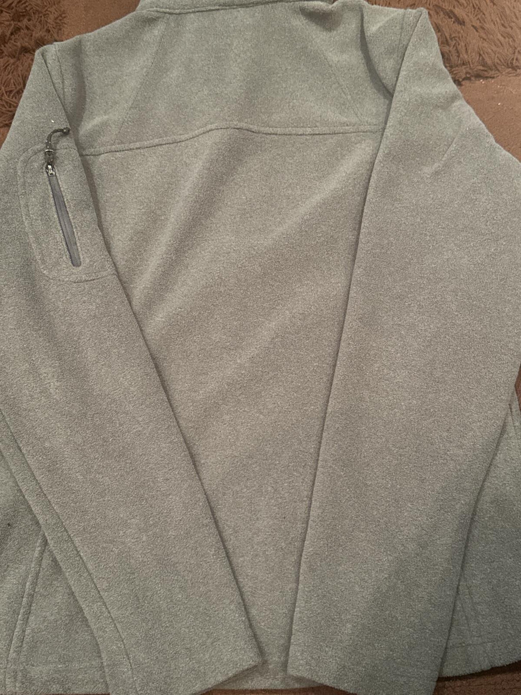 Columbia Grey Full Zip Fleece Jacket Size M