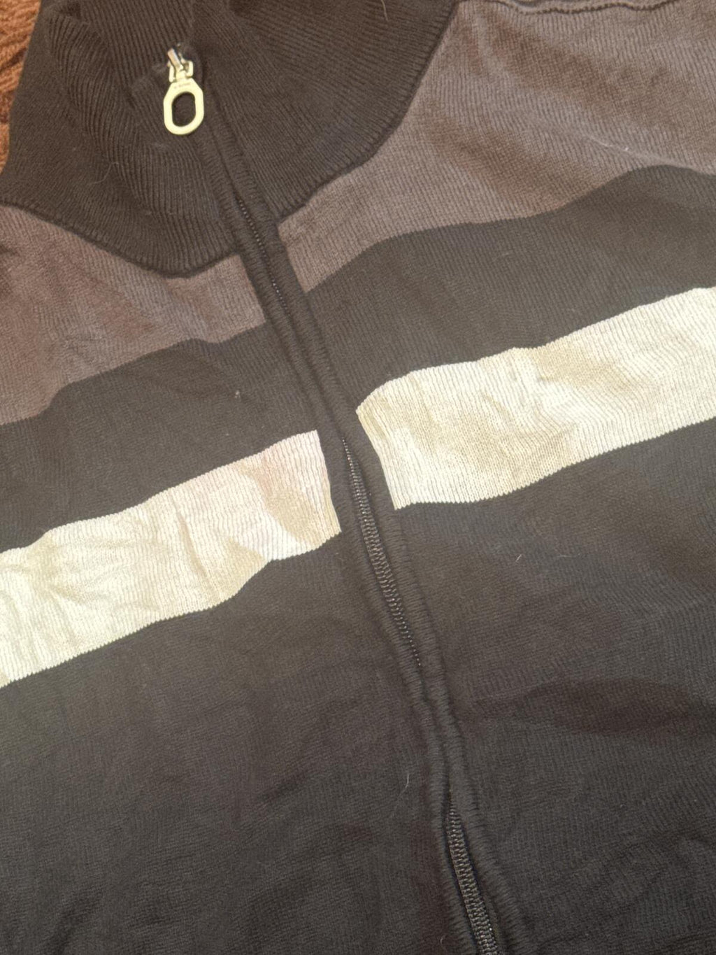 G-Star RAW Men's Zip-Up Track Jacket Black Grey White Size M