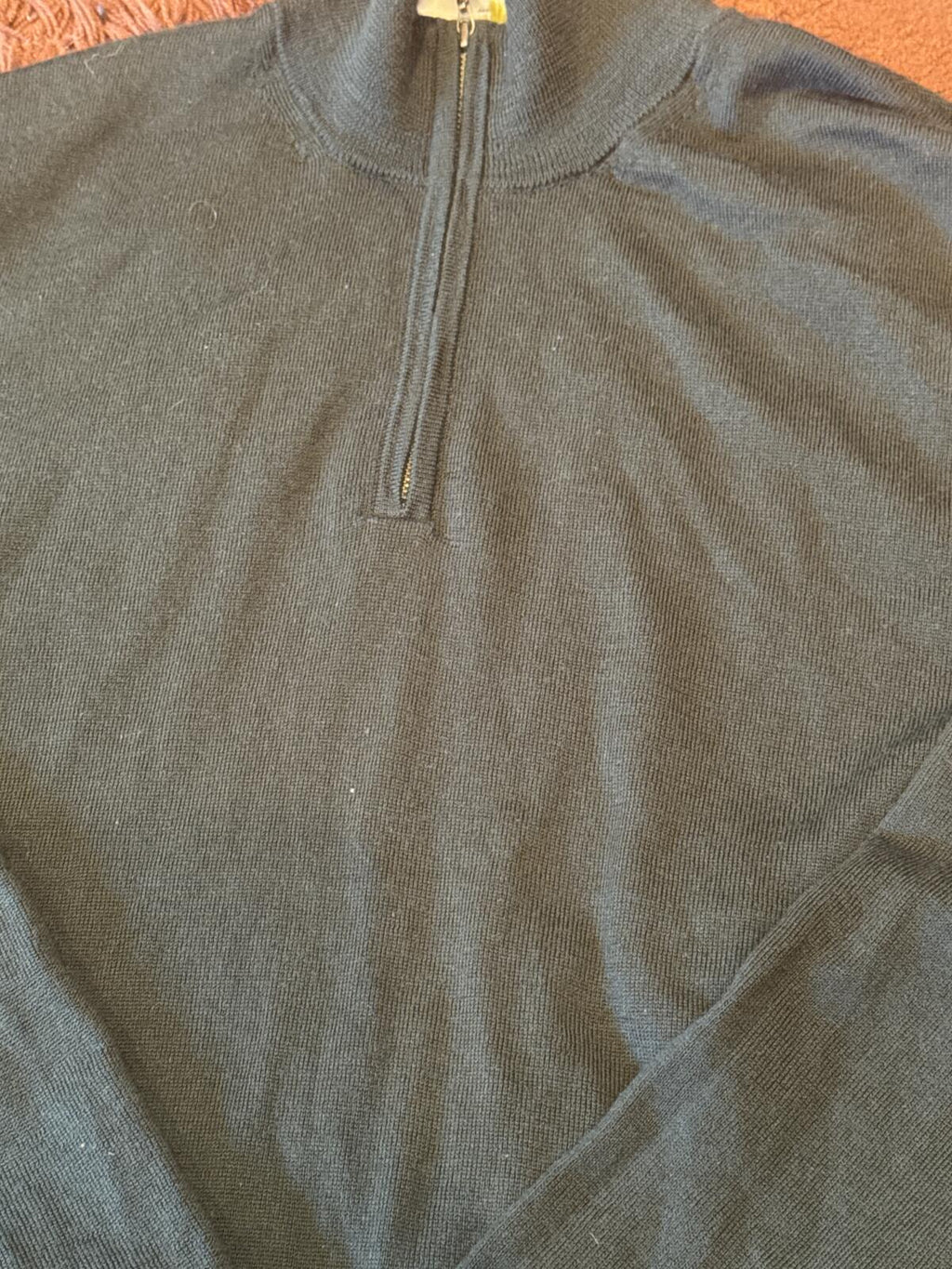 Charles Tyrwhitt Men's Merino Wool Half Zip Jumper Size L