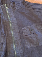 Calvin Klein Ribbed Knit Zip Cardigan Size L
