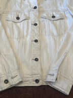 M&S Collection Cream Denim Jacket Size 10