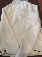 M&S Collection Cream Denim Jacket Size 10