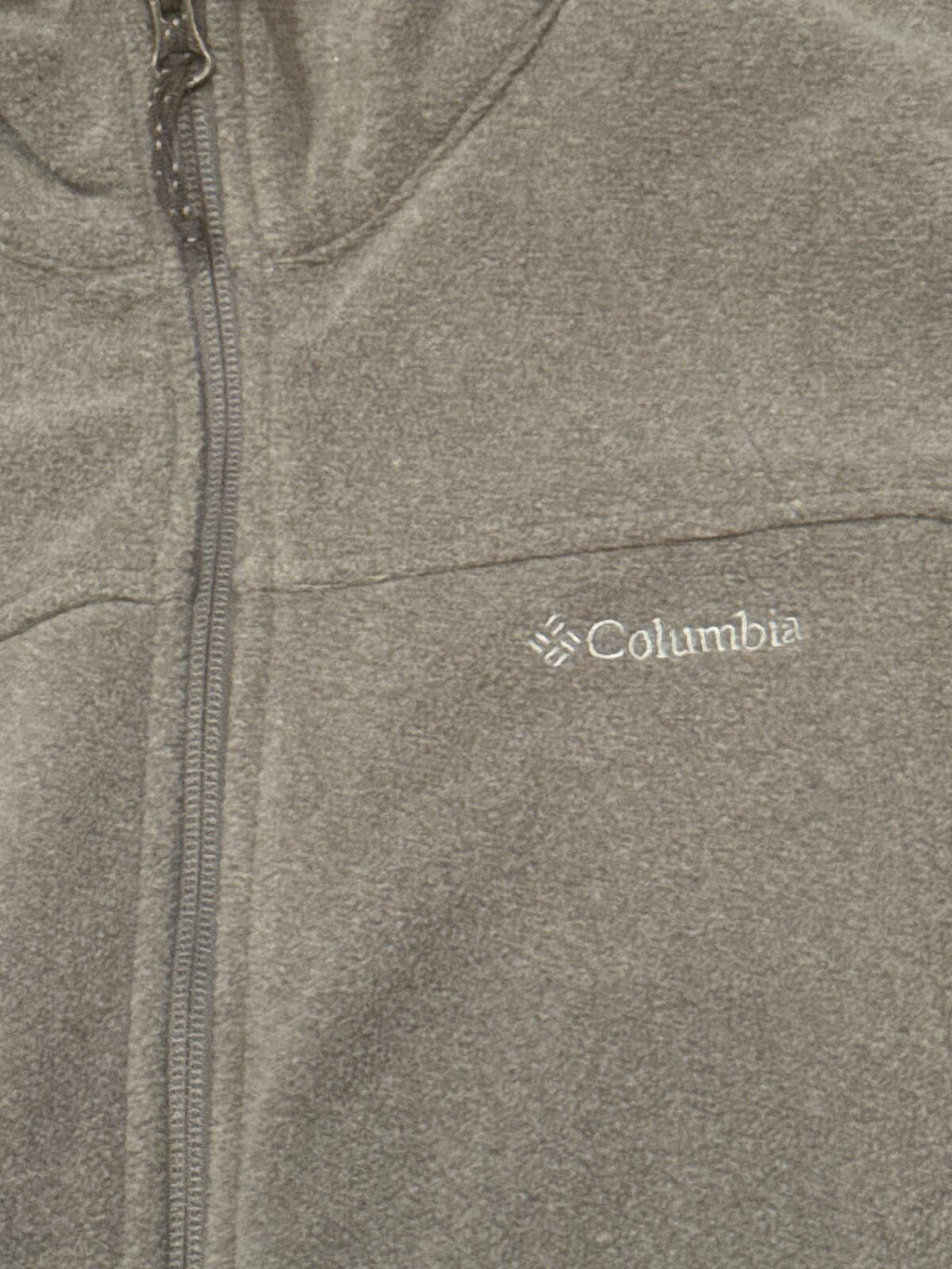Columbia Grey Full Zip Fleece Jacket Size M