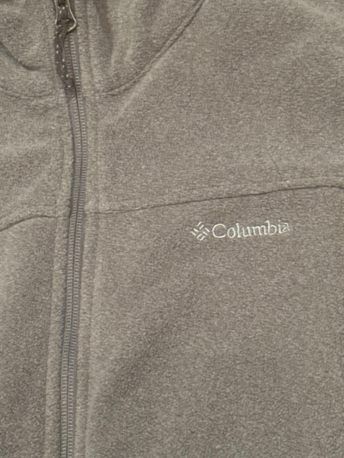 Columbia Grey Full Zip Fleece Jacket Size M