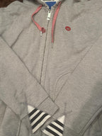 adidas Originals Grey Full Zip Hoodie Size S