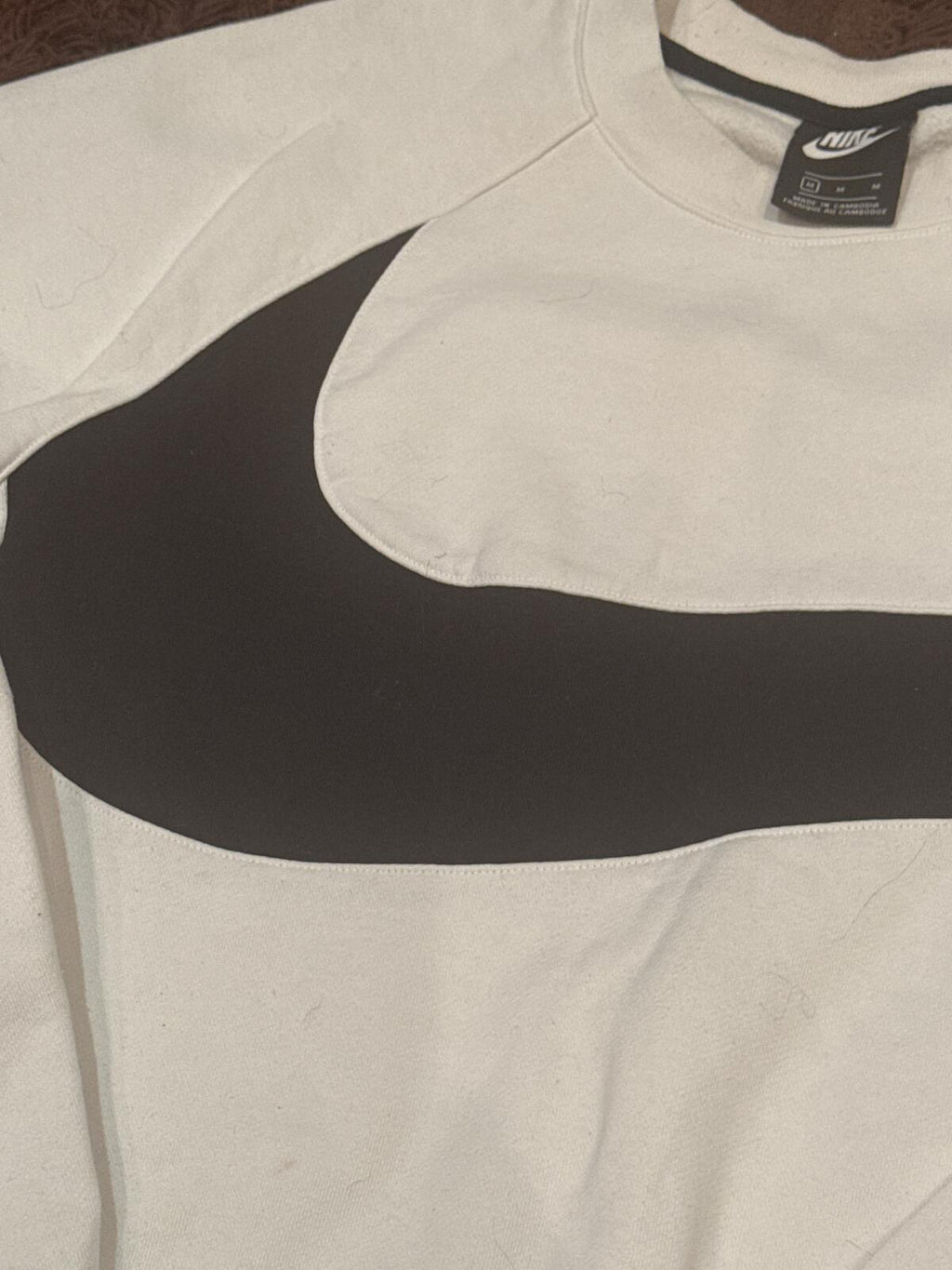 Nike Swoosh Crewneck Sweatshirt White/Black
