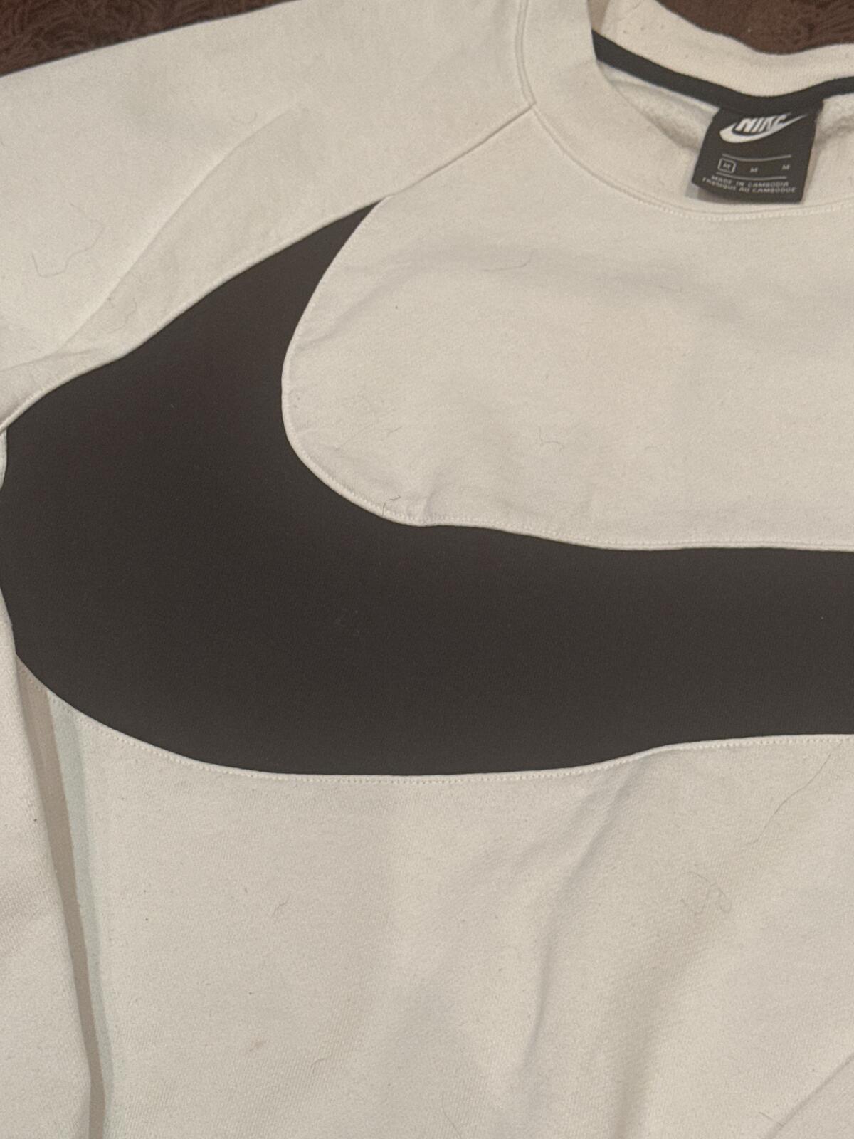 Nike Swoosh Crewneck Sweatshirt White/Black