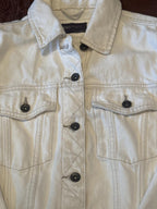 M&S Collection Cream Denim Jacket Size 10