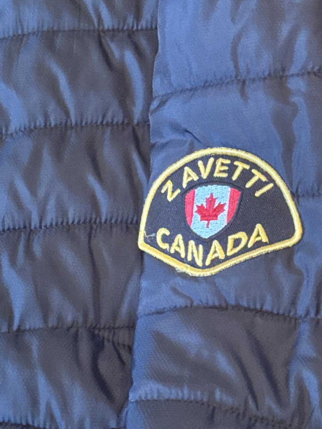 Zavetti Canada Black Hooded Puffer Jacket XL