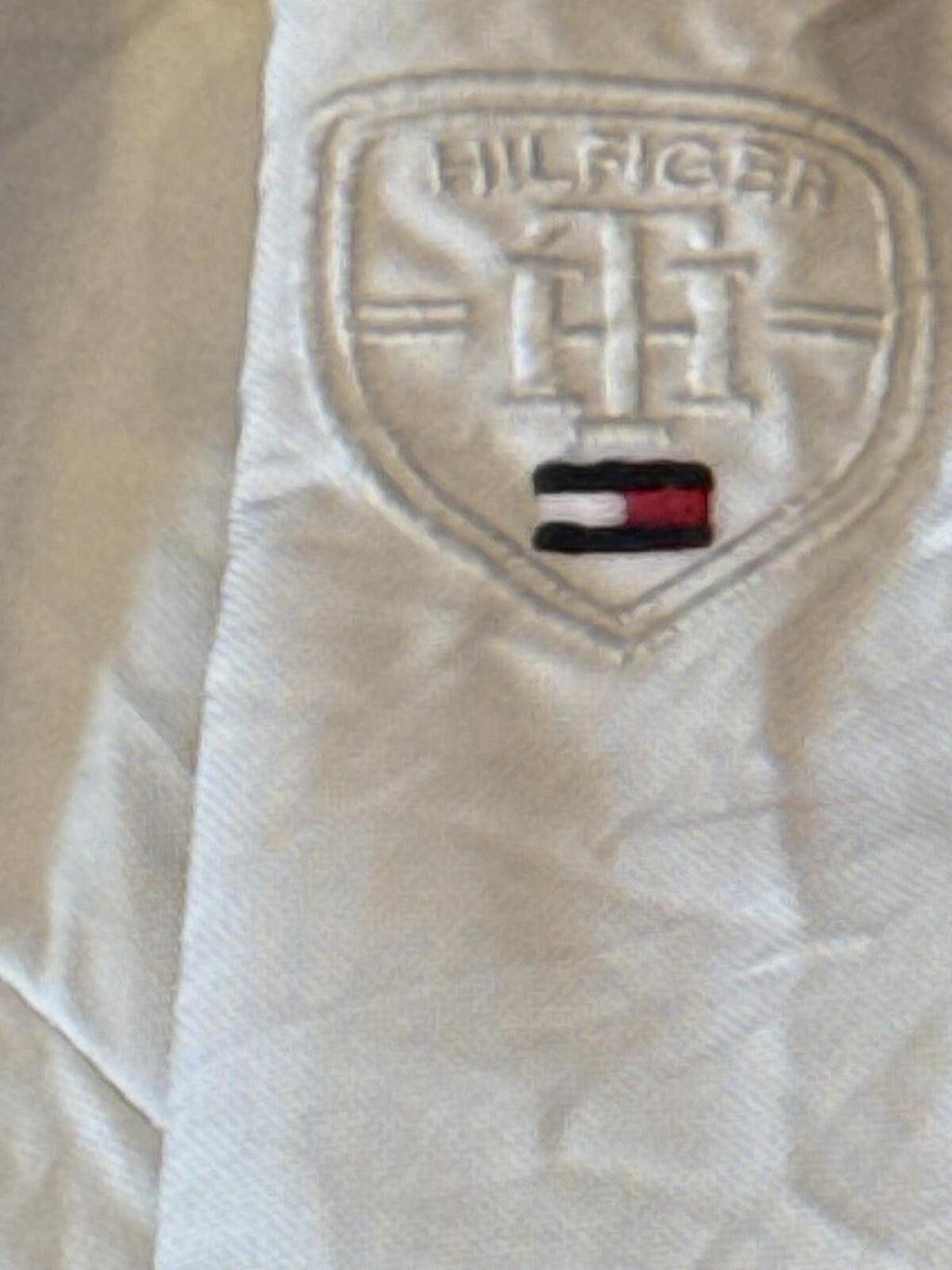 Tommy Hilfiger Lightweight Full Zip Jacket Cream Size XL