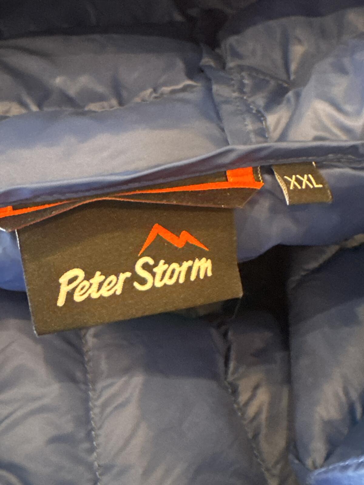 Peter Storm Blue Hooded Puffer Jacket Size XXXL