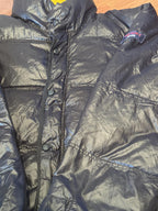 Tommy Jeans Black Puffer Jacket with Orange Lining Size XL