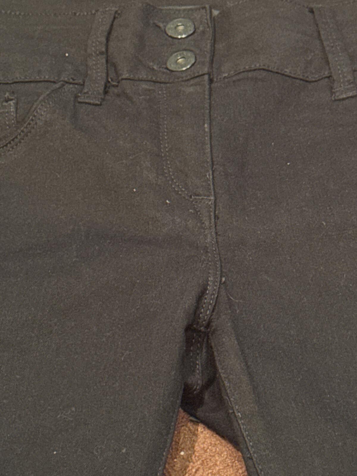 Black Petite Bootcut Trousers 12P