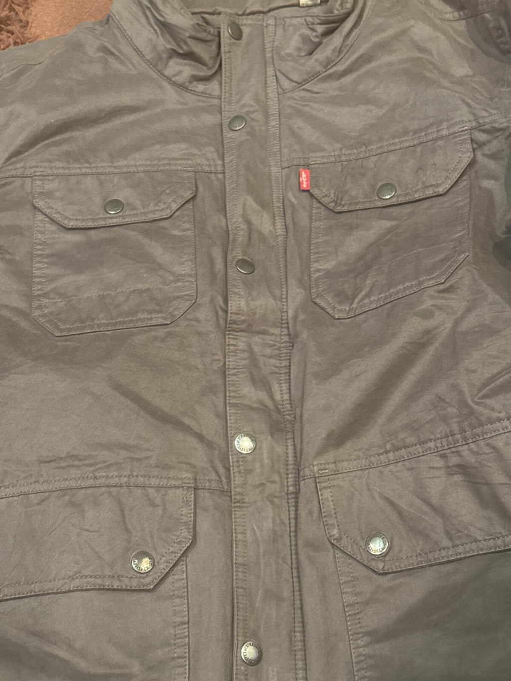 Levi's Brown Utility Field Jacket with Chest Pockets