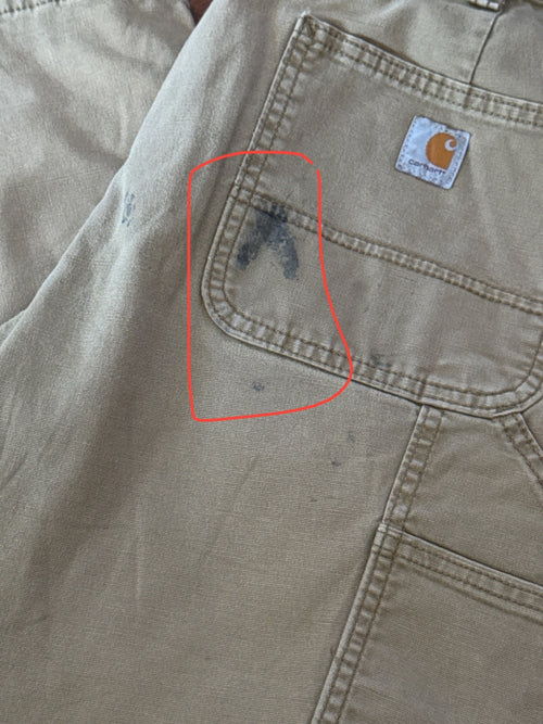 Carhartt Original Fit Khaki Work Trousers - detail image 2