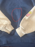 Childish Theme Park Hoodie with Popcorn Sleeve Embroidery - detail image 5