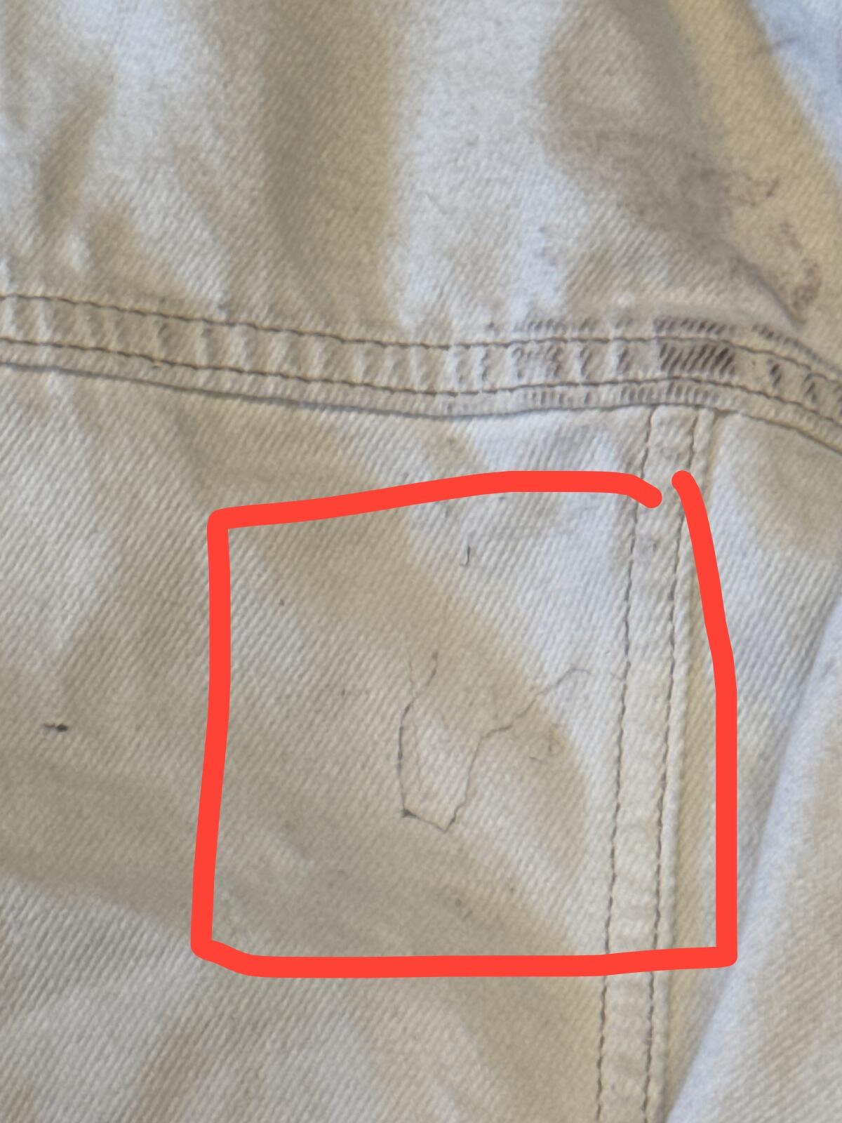 M&S Collection Cream Denim Jacket Size 10