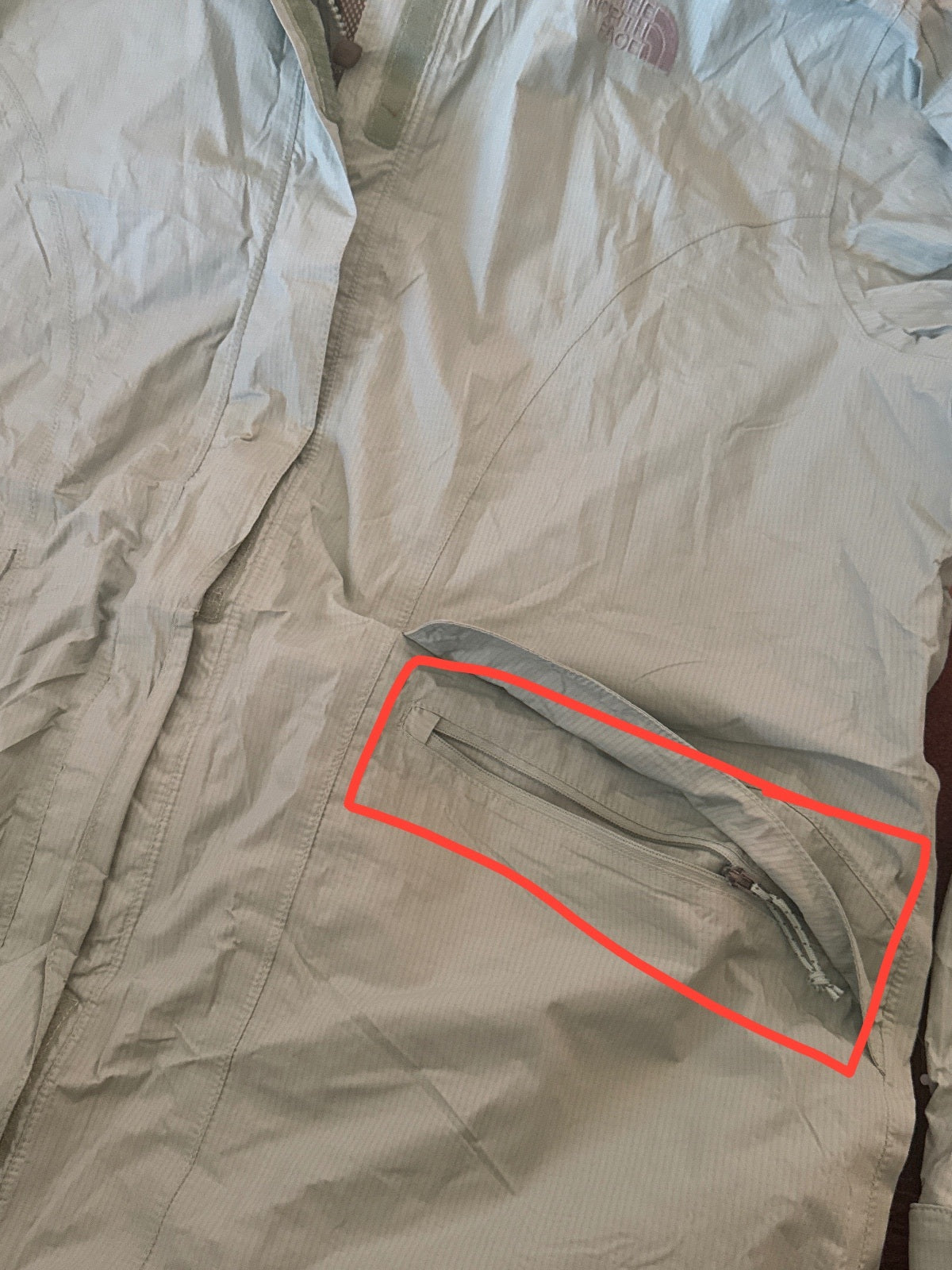 The North Face HyVent Light Blue Hooded Jacket - XL, product image 8 of 8