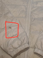 Levi's cream / pale blue Quilted Zip-Up Jacket Size S – product photograph 2 of 8