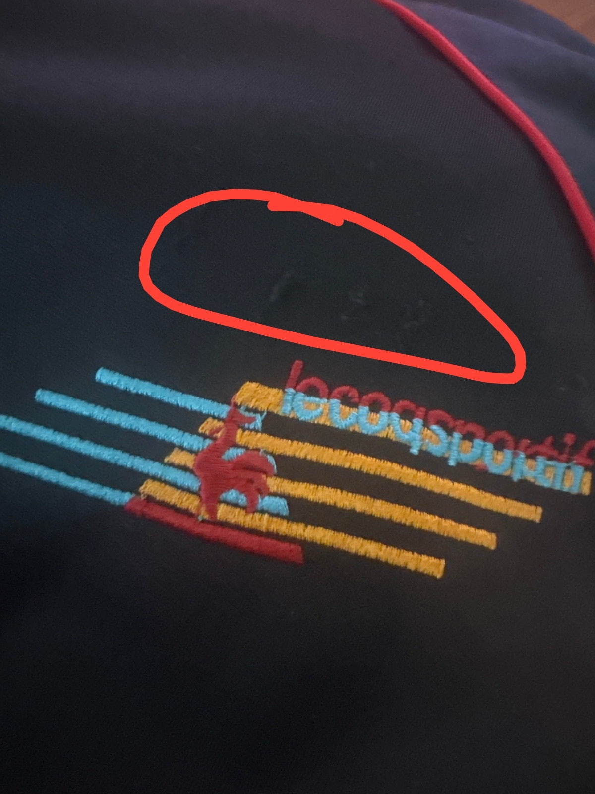 Le Coq Sportif Black and Blue Track Jacket XL - detail image 8