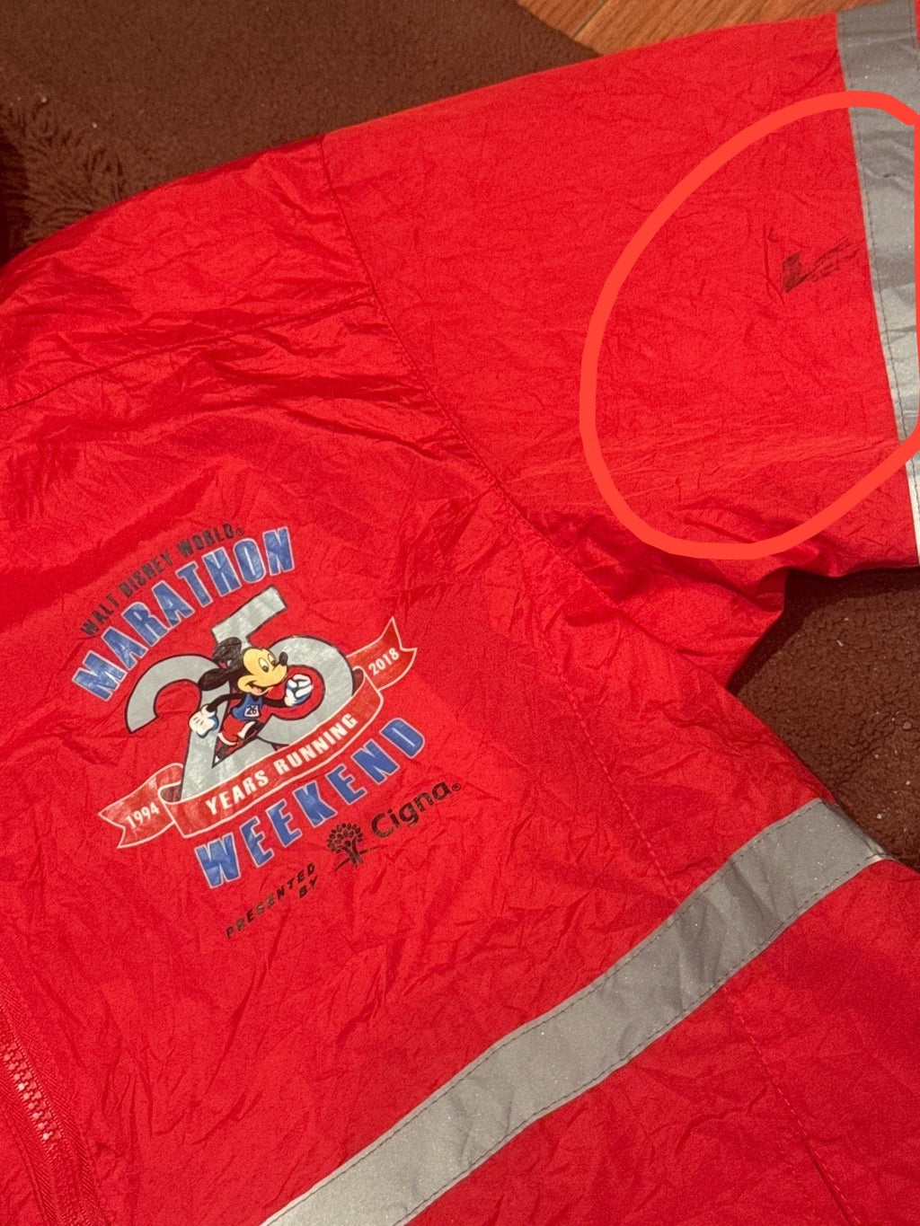 Disney Parks Authentic Original Red Marathon Weekend Medical
