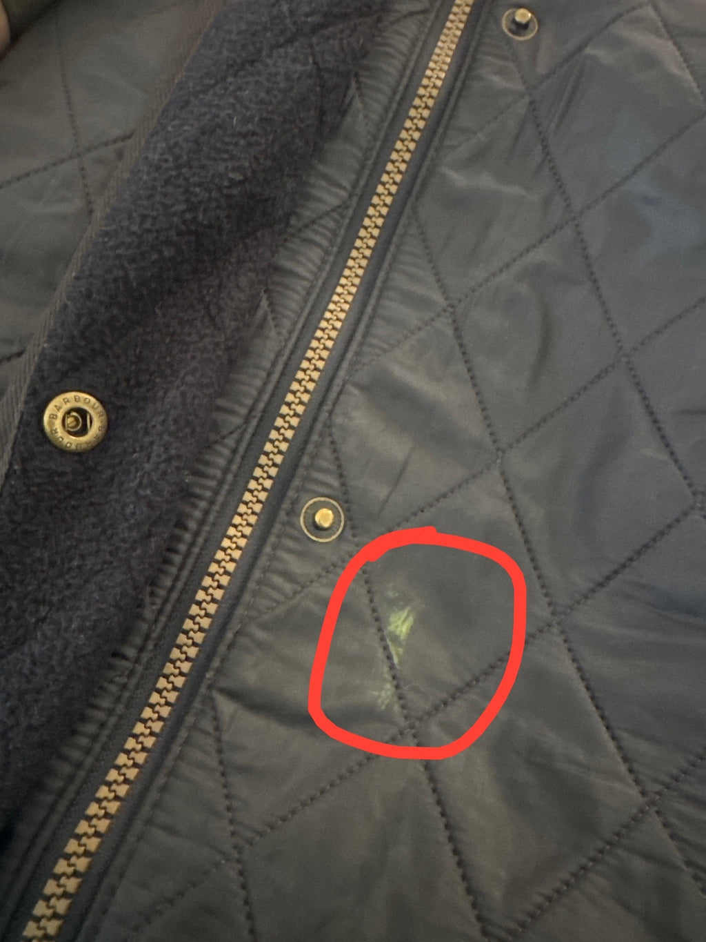 Barbour Black Quilted Jacket with Snap Buttons - Size 14, product image 6 of 10