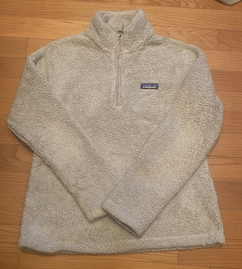 Patagonia Women's Fleece Pullover Jacket Size M Cream