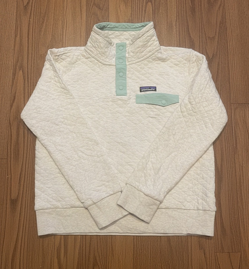 Patagonia Organic Cotton Quilted Pullover Jumper Size S