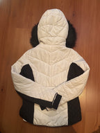 River Island Women's Black and White Quilted Hooded Jacket, - detail image 4