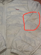 Levi's cream / pale blue Quilted Zip-Up Jacket Size S – product photograph 3 of 8