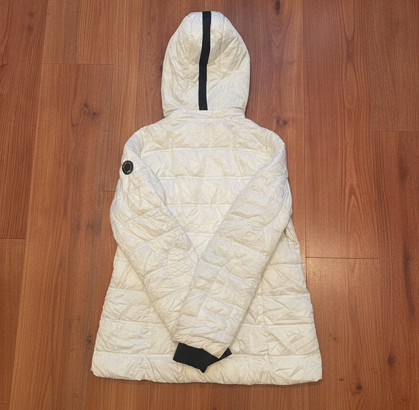 Nautica Water Resistant Hooded Puffer XL off White - detail image 4